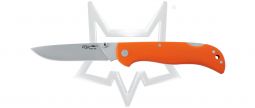 Fox Knives 500 Lockback 500 O Knife 440C Stainless Steel & Orange G10
