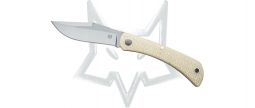 Fox Knives Libar Slip-joint FX-582 MI Knife M390 Stainless/Natural Jute Micarta