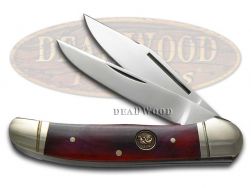 Hen & Rooster Smooth Brown Bone Copperhead Stainless 232BRB Pocket Knife