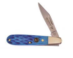 Hen & Rooster Barlow Knife Blue Pick Bone Stainless Pocket Knives 241-BLPB