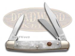 Hen and Rooster Knives Small Stockman Cracked Ice Celluloid Stainless 303-CI