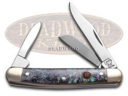 Hen & Rooster Small Stockman Knife Imitation Abalone Stainless Pocket 303-IAB