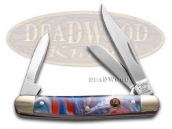 Hen & Rooster Small Stockman Knife Star Spangled Banner Stainless 303-STAR