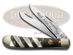 Hen & Rooster Trapper Knife Black Matrix Stone Bel Air Series Pocket 312BA/BM