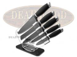 Hen & Rooster 6-Piece Kitchen Knife Set Black Non-Stick Stainless HRI-037