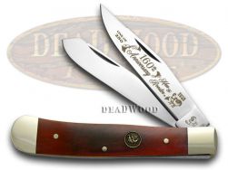 Hen & Rooster Trapper Knife Brown Bone 1/250 160th Anniversary 312BRB-160