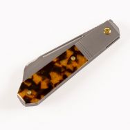 Jack Wolf Knives After Hours Jack Tortoise Shell S90V Stainless Pocket Knife