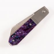 Jack Wolf Knives After Hours Jack Purple Abalone S90V Stainless Pocket Knife