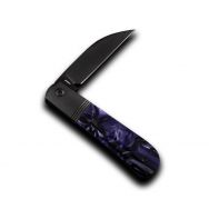 JACK WOLF Knives Laid Back Jack LAIDB-02-KIR-PUR Purple Wave & S90V Pocket Knife