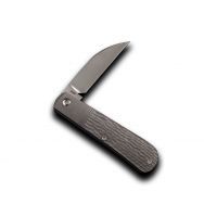 JACK WOLF Knives Laid Back Jack LAIDB-02-TI-JIG Jigged Titanium S90V PocketKnife