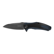 KERSHAW Natrix 7007CF Knife 8Cr13MoV Stainless & Black Carbon Fiber/Blue G10