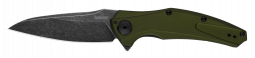 Kershaw Knives B-Knuckle Olive Blackwash Sandvik Stainless 7777OLBW