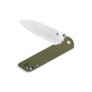 QSP Knives Parrot Liner Lock 102-B Knife D2 Semi-Stainless Steel & Green G10