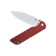 QSP Knives Parrot Liner Lock 102-E Knife D2 Semi-Stainless Steel & Red Micarta