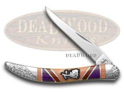 Case xx Yellowhorse Toothpick Knife Picturesque Rose Exotic Stone Handle 1/25