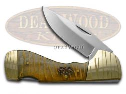 Steel Warrior Tiger Stripe Celluloid Choctaw Lockback Stainless 105TG Knife