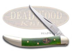 Steel Warrior Toothpick Knife Smooth Green Bone Stainless Pocket SW-109GSB