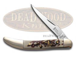Steel Warrior Toothpick Knife Imitation Stag Stainless Pocket Knives SW-109IS