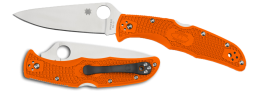 Spyderco Endura 4 Lockback Knife Orange FRN VG-10 Stainless C10FPOR Pocket Clip