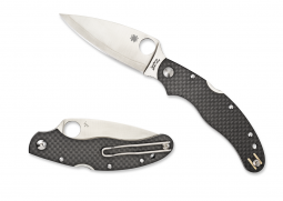 Spyderco Caly 3.5 Lockback Knife Black Carbon Fiber High-Carbon ZDP-189 C144CFPE