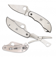 Spyderco ClipiTool Scissors Folder Knife Stainless Steel C169P Pocket Knives