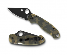 Spyderco Knives Para 3 Liner Lock Digital Camo G-10 Blackened S45VN C223GPCMOBK