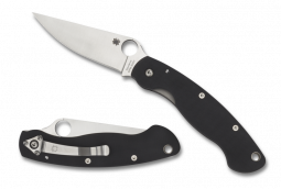 Spyderco Knives Millitary Black G-10 CPM-S30V Stainless C36GPE Pocket Knife