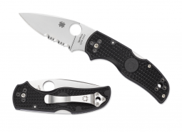 Spyderco Knives Native 5 Lockback Black FRN CombinationEdge S30V C41PSBK5