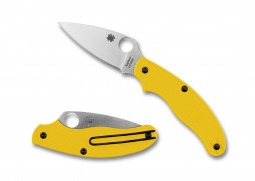 Spyderco UK Pen Knife SlipIt Salt Series Yellow FRN LC200N Stainless C94PYL