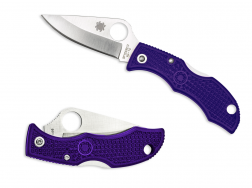 Spyderco Knives Ladybug 3 Lockback Purple FRN VG-10 Stainless LPRP3 Pocket Knife