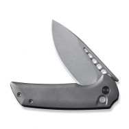 WE KNIFE Mini Malice Button Lock 054BL-2 Knife 20CV Stainless & Gray Titanium