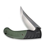 WE KNIFE Curvaceous Frame Lock 20012-2 Knife CPM 20CV Stainless & Green Micarta