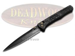 Benchmade Knives Fact 417BK-231 Black Damasteel Camo FatCarbon 1/200 PocketKnife