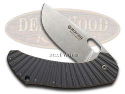 Boker Tree Brand Anso Aurora Framelock Knife Titanium 154CM Stainless 112629