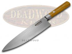 Boker Tree Brand Damascus Kitchen Utility Knife Olive Wood Steel 130439DAM