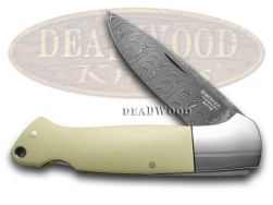 Boker Tree Brand Damascus Folder Knife Gray Color Micarta 1/999 32012DAM