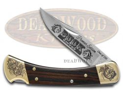 Buck 110 Premier Edition Ebony Wood Folding Hunter 1/250 Stainless Pocket Knife