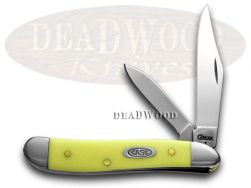 Case xx Medium Stockman Yellow Delrin 00035 Carbon Steel Pocket