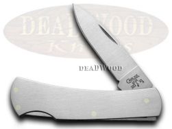 Case xx Executive Lockback Knife Brushed Stainless Steel Stainless Pocket 00041