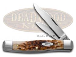 Case xx Knives Texas Jack Jigged Amber Bone Handle CS Steel Pocket Knife 00077