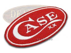 Case xx Knives Red Oval Logo Embossed Patch 1031