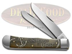 Case xx Knives Trapper Anchored in Christ 1067687 Natural Stainless Pocket Knife