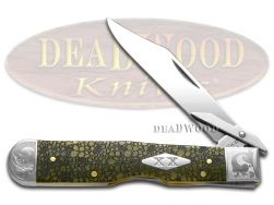 Case xx Cheetah Knife Scrolled Lizard Skin Olive Green Bone 1/200 Stainless