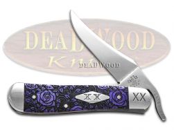 Case xx Knives Russlock Ultra Violet Roses 12507R Stainless 1/500 Pocket Knife