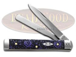 Case xx Knives Baby Doc Ultra Violet Roses 12508R Stainless 1/500 Pocket Knife