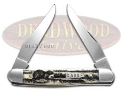 Case xx Knives Muskrat Scene Natural Bone 12512MRAT Stainless 1/500 Knife