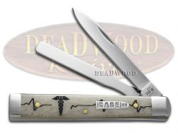 Case xx Knives Baby Doc Medical Symbol Natural Bone 12513MS Pocket Knife