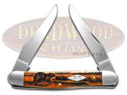 Case xx Knives Muskrat Scene Orange Bone 12515MRAT Stainless 1/500 Pocket Knife