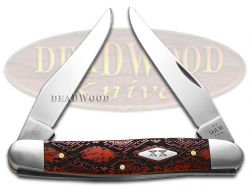 Case xx Knives Muskrat Snake Skin Red Bone 12517SS Stainless 1/500 Pocket Knife