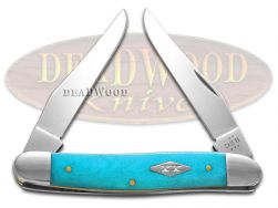 Case xx Knives Muskrat Caribbean Blue Bone 12519 Stainless 1/500 Pocket Knife